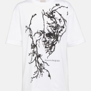 Alexander McQueen Floral cotton jersey T-shirt