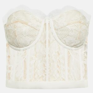 Alexander McQueen Guipure lace bustier