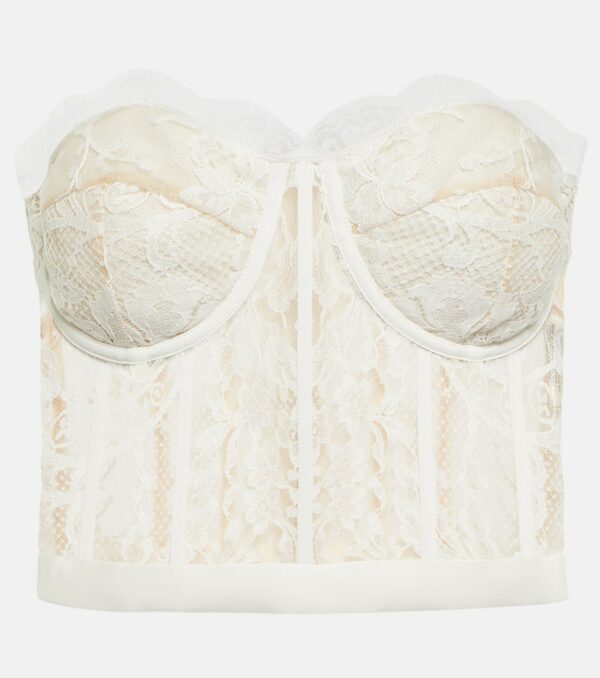 Alexander McQueen Guipure lace bustier