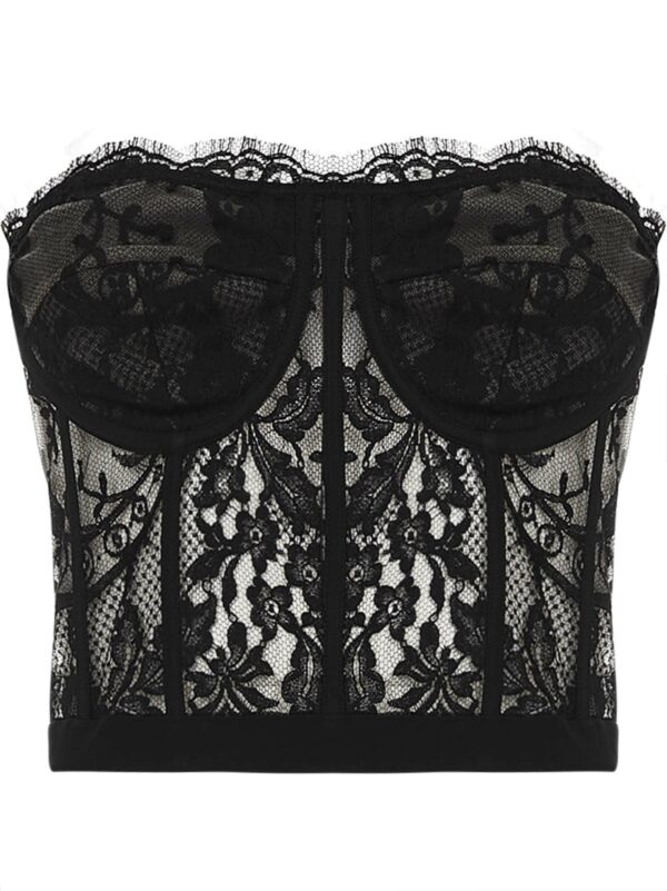 Alexander McQueen Lace Corset Top