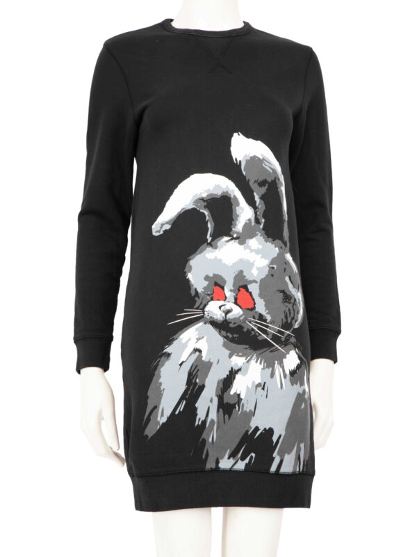 Alexander McQueen McQ Black Rabbit Sweater Dress