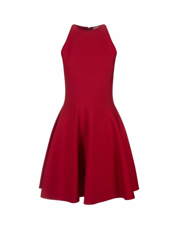 Alexander McQueen Red Skater Mini Dress