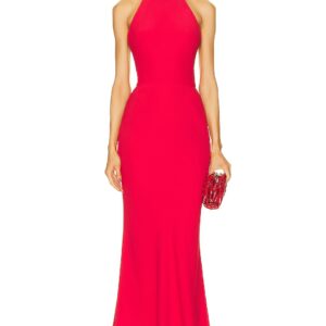 Alexander McQueen Sleeveless Evening Dress in Lust Red - Red. Size 42 (also in ).