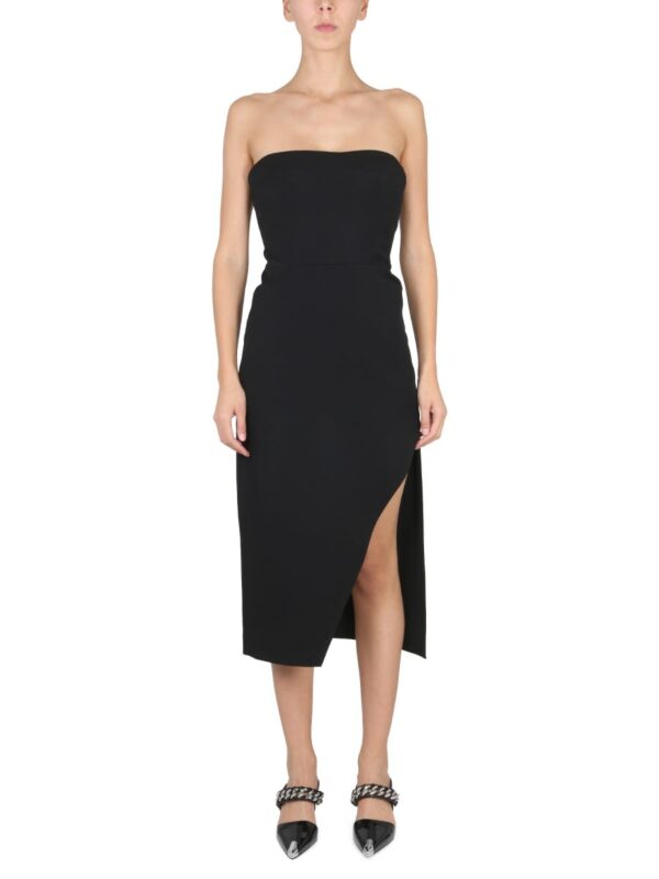 Alexander McQueen Strapless Midi Dress