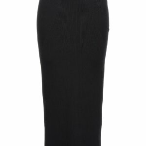 Alexander McQueen Wool Knit Midi Skirt