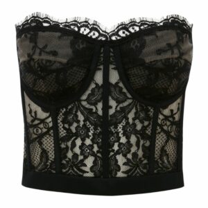 Alexander Mcqueen Lace Bustier Corset Top