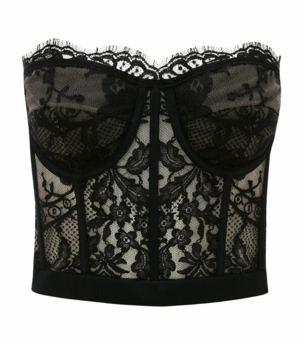 Alexander Mcqueen Lace Bustier Corset Top