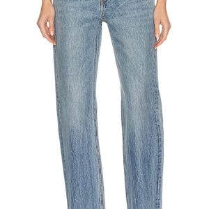 Alexander Wang Low Rise Slouchy Jean with Diamonte Charm Bikini in Denim-Medium. Size 29.