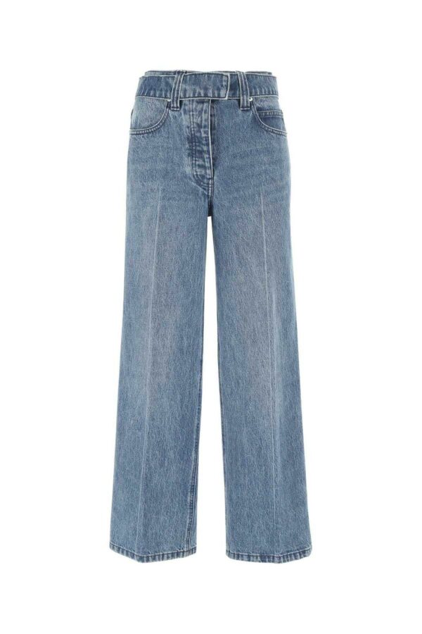 Alexander Wang Raver Wide-leg Belted Jeans