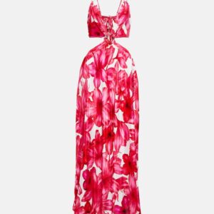 Alexandra Miro Colette floral cutout maxi dress