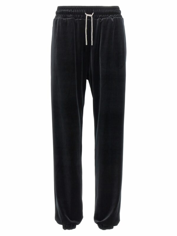 Alexandre Vauthier Jewel Drawstring Velvet Joggers