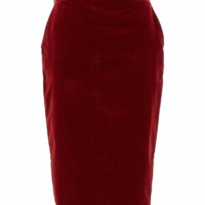 Alexandre Vauthier Velvet Midi Skirt