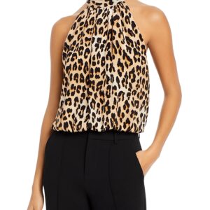 Alice and Olivia Maris Printed Halter Top