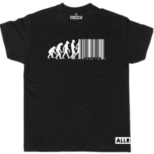 All Riot Evolution Barcode Organic T-Shirt