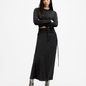 Allsaints Alexia Gathered Maxi Skirt