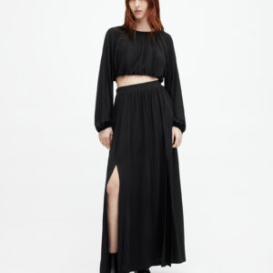 Allsaints Casandra Draped Maxi Skirt