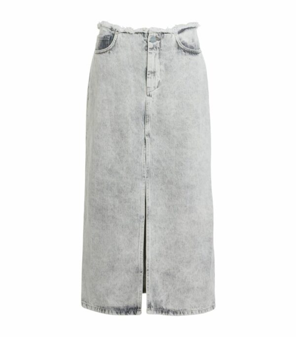 Allsaints Denim Honour Midi Skirt