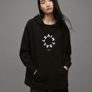 Allsaints Etienne Tierra Logo Oversized Hoodie