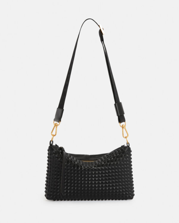 Allsaints Eve Studded Leather Crossbody Bag