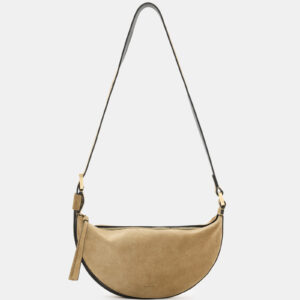 Allsaints Half Moon Leather Crossbody Bag