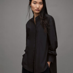 Allsaints Marcie Mandarin Collar Shirt