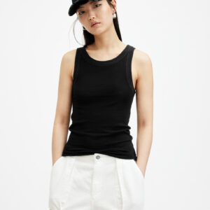 Allsaints Rina Crew Neck Sleeveless Tank Top