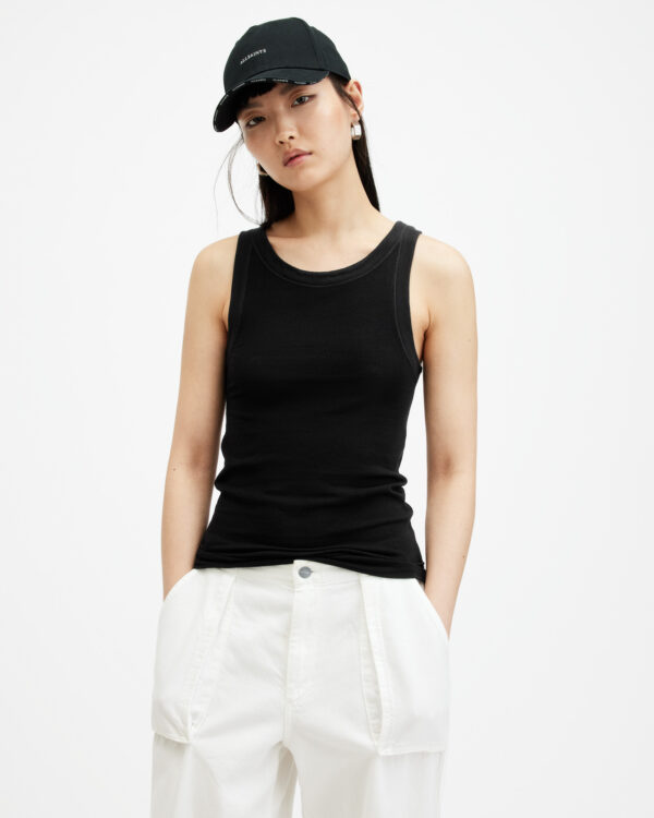 Allsaints Rina Crew Neck Sleeveless Tank Top