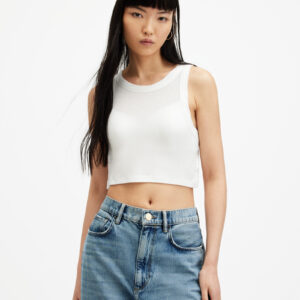 Allsaints Rina Cropped Sleeveless Tank Top