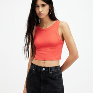 Allsaints Rina Sleeveless Cropped Tank Top