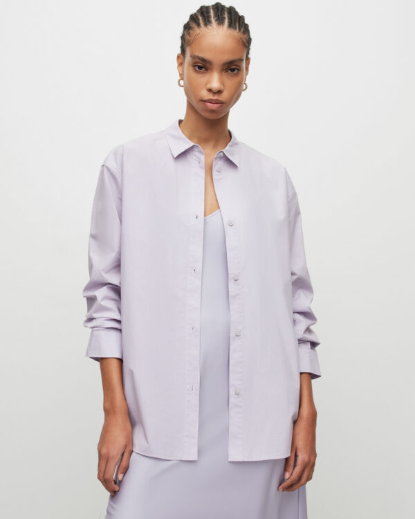 Allsaints Sasha Oversized Split Hem Shirt