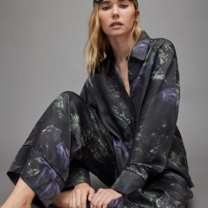 Allsaints Sofi Kim Silk Blend Pyjama Shirt