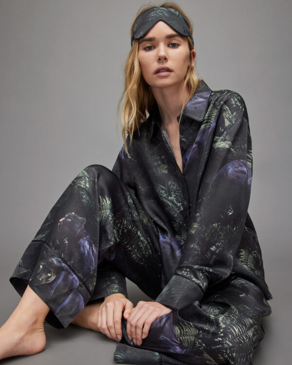 Allsaints Sofi Kim Silk Blend Pyjama Shirt