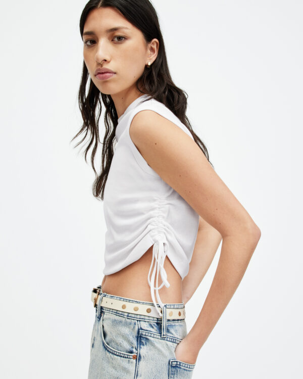 Allsaints Sonny Side Seam Drawcord Tank Top