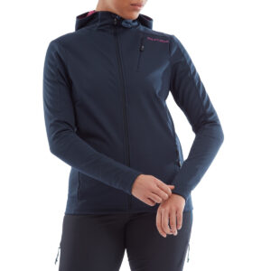 Altura Cave Women's Softshell Cycling Hoodie in Navy/Pink 10 NAVY/PINK