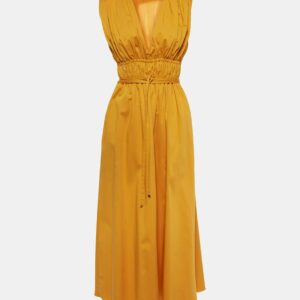 Altuzarra Fiona ruched cotton-blend midi dress