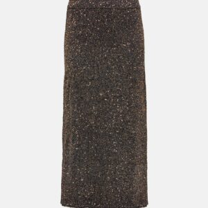 Altuzarra Milos metallic knit maxi skirt