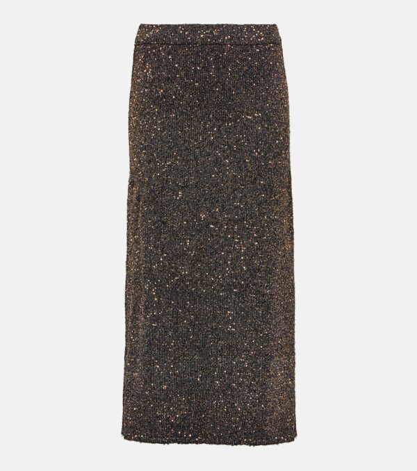 Altuzarra Milos metallic knit maxi skirt