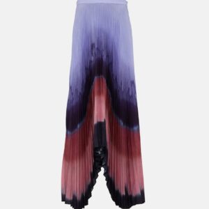 Altuzarra Pleated satin maxi skirt