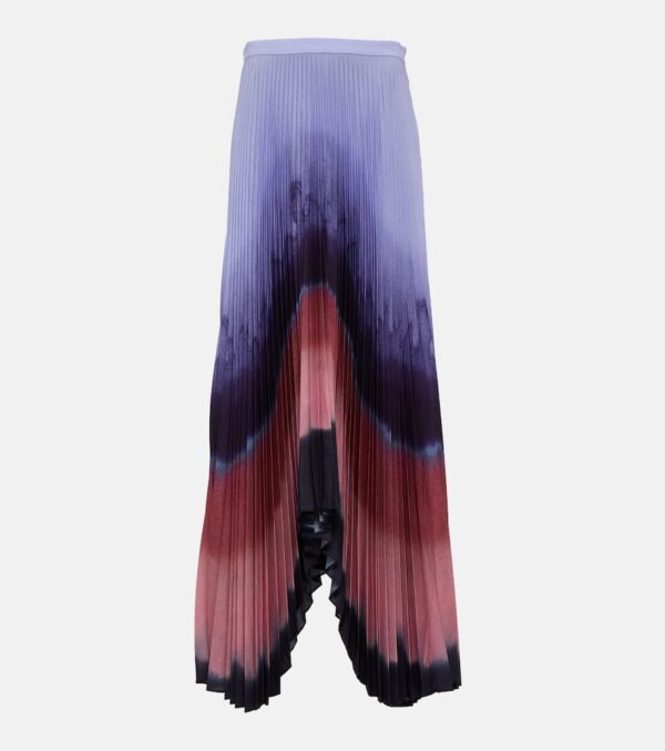 Altuzarra Pleated satin maxi skirt