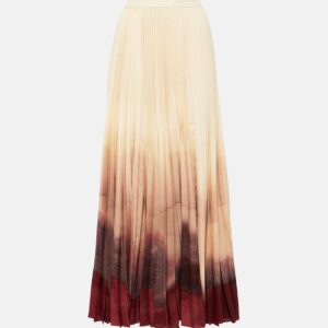 Altuzarra Sif pleated ombré maxi skirt