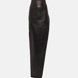 Ann Demeulemeester Leather maxi skirt