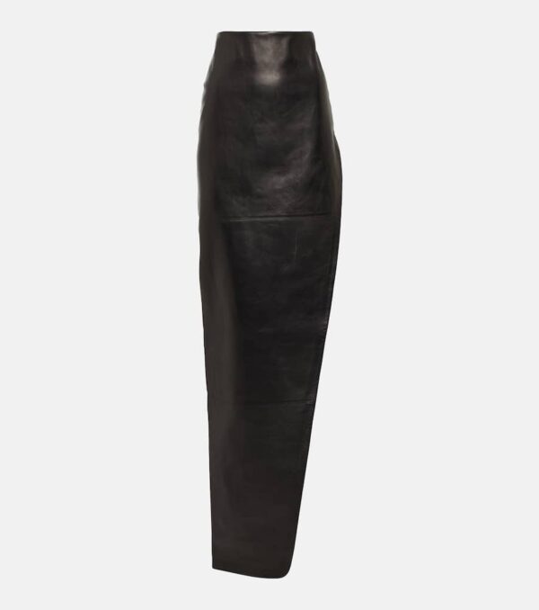 Ann Demeulemeester Leather maxi skirt