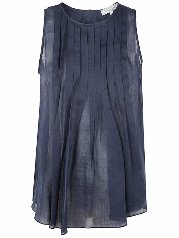 Antonelli Allen Sleeveless Pleated Top