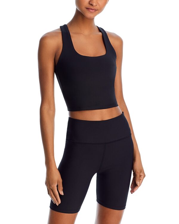 Aqua Square Neck Longline Sports Bra - 100% Exclusive