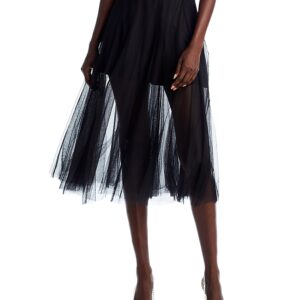 Aqua Tulle Midi Skirt - 100% Exclusive