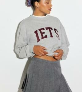 Archive At UO Cleo Pleated Mini Skirt - Grey 2XL at Urban Outfitters