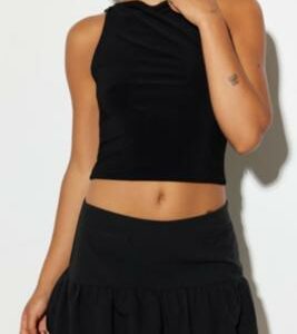 Archive At UO Dawson Bubble Mini Skirt - Black M at Urban Outfitters