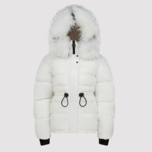 Arctic Army Women's London Fur Puffer Jacket White / Large