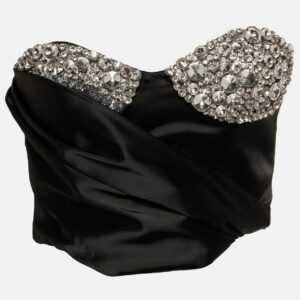 Area Crystal-embellished bustier