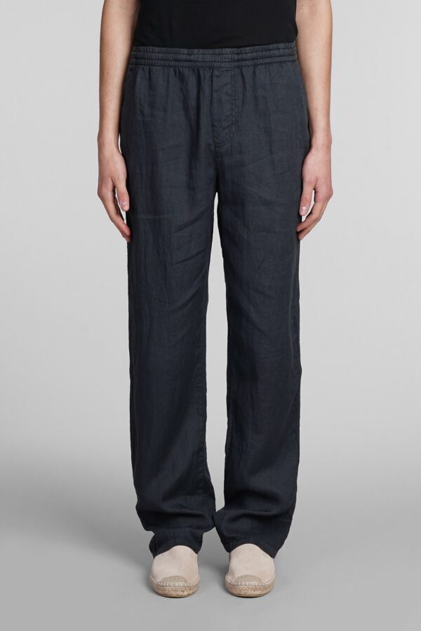 Aspesi Pantalone Ventura Pants In Blue Linen